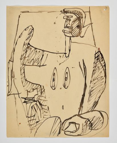null CHARLES-EDOUARD JEANNERET dit LE CORBUSIER (1887-1965) Woman (Study for Icon)...