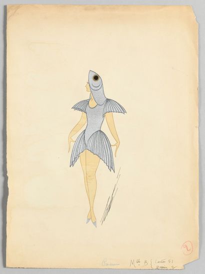 ROMAIN DE TIRTOFF dit ERTÉ (1892-1990) Fish...
