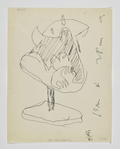 null CHARLES-EDOUARD JEANNERET dit LE CORBUSIER (1887-1965) Etude pour Sculpture...