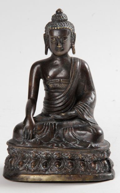 TIBET, 18th-early 19th CENTURY Embossed copper...