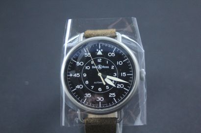 null BELL & ROSS WW1. Circa 2021. Ref : BR WW1-92--S-00093. Steel bracelet watch,...