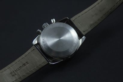null ZENITH El Primero Espada About 1970. Ref: 010040XXX. Stainless steel wrist chronograph,...