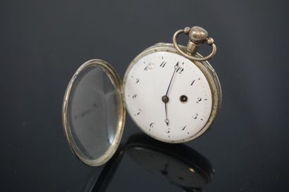  ANONYMOUS GOSSIET WATCH About 1830. Silver gousset watch 925/1000, with ringing,...