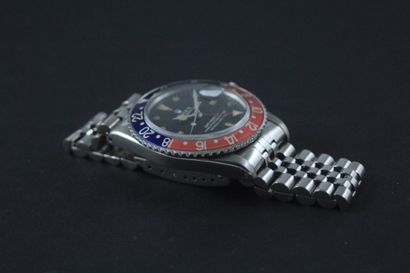  ROLEX GMT MASTER dit "PEPSI" Réf : 1675 Long E. N° 2092XXX Vers : 1969 Montre bracelet...
