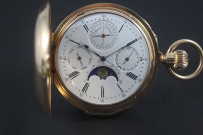 null GOUSSET LOUIS AUDEMARS About 1874. N°12385 / N°54390. Exceptional yellow gold...