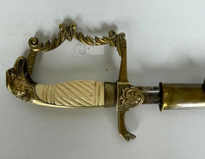 null EPEE in its gilt bronze scabbard decorated with an imperial eagle XIXth century...