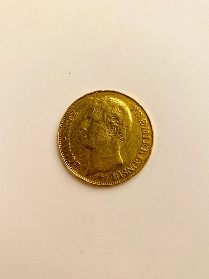 1 PIECE 40 Frs, gold AN 12 (1803/1804) A,...