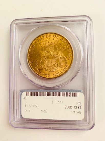 null 1 PIECE of 20 Dollars, US gold 1900. Weight : 33,5 g