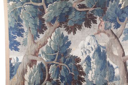 null TAPISSERIE D'AUBUSSON, Fragment, called verdure with undergrowth decoration,...