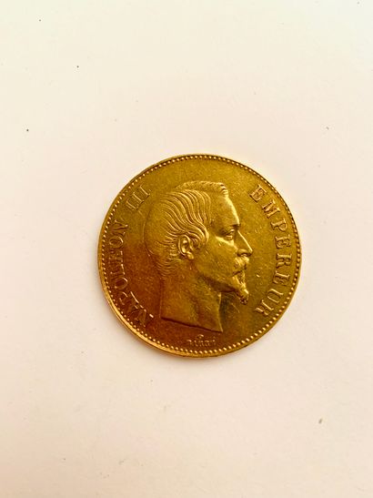 1 PIECE of 100 Frs gold 1858, Paris, Napoleon...