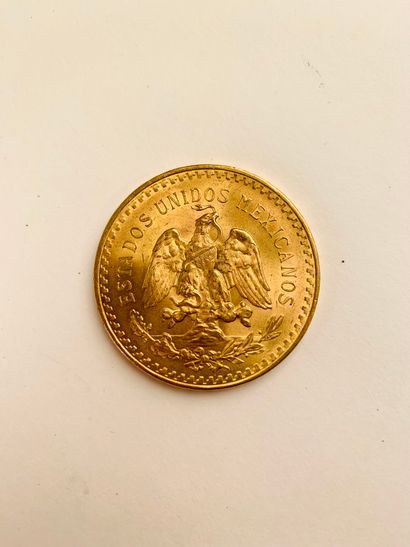 null 1 PIECE of 50 Pesos gold, Mexican, Weight : 41.81 g