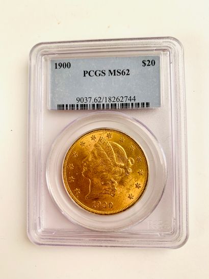 1 PIECE of 20 Dollars, US gold 1900. Weight...