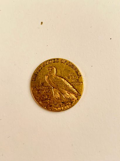  1 PIÈCE de 1 Quarter Eagle or 1914 poids: 4,18 gr