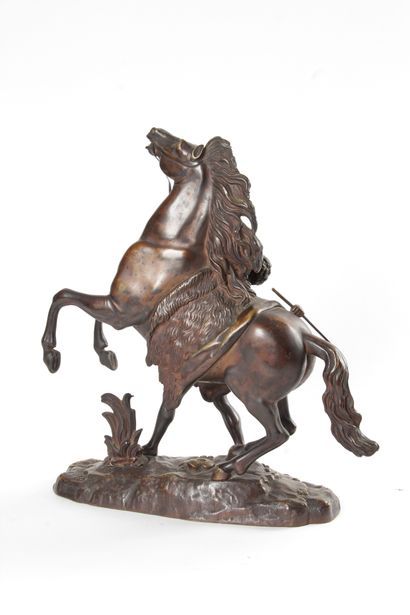 null D'après Nicolas COUSTOU « Cheval de Marly et son palefrenier » Épreuve en bronze...