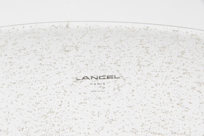 null MURANO FOR LANCEL. Large flared cup on a pedestal in glittering glass. H. :...