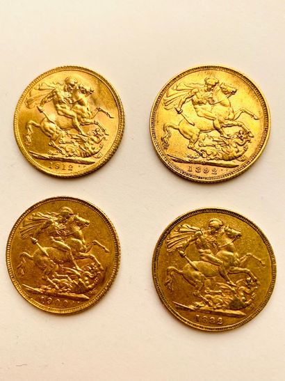 null 30 PIÈCES or souverain britanniques. Poids: 236 gr