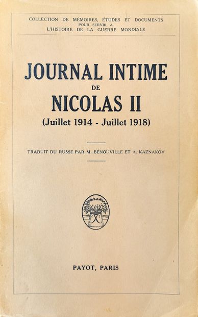 null LOT:

1) JOURNAL INTIME DE NICOLAS II (juillet 1914 –

juillet 1918).

Collection...