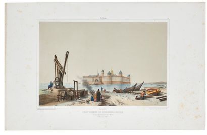 null LOT de cinq gravures en couleur avec des vues

de Saint-Pétersbourg, XIXe siècle.

Imp.Auguste...