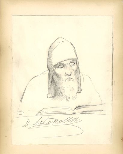 null ANTOKOLSKIJ Mark (1843-1902)

Nestor Le Chroniqueur

Crayon sur papier

Signé...