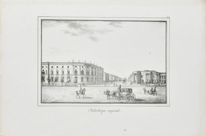 null LOT de quatre gravures avec des vues

de Saint-Pétersbourg, XIXe siècle.

340...