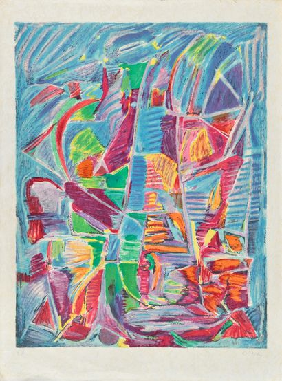 LANSKOY André (1902-1976) 
Abstraction 
Lithographie...