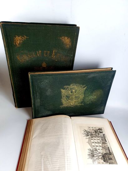 null SECOND EMPIRE and various. Set of 3 bound volumes. Defects. ÉTABLISSEMENTS GENERAUX...