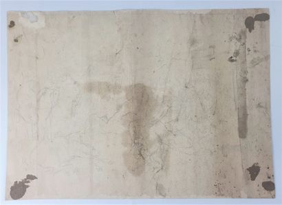 null « CARTA DEL TAETRO DE LA GUERRA 1859 » Carte imprimée annotée à la plume « Montabello...