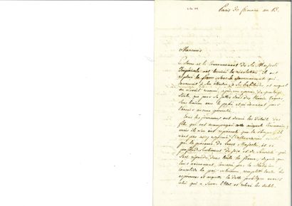 null TALLEYRAND-PÉRIGORD (Charles-Maurice de). Lettre signée « Ch. Mau. Talleyrand...