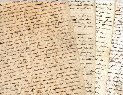  PRISE DE LA BASTILLE. Correspondance de 4 lettres manuscrites à Pierre-Édouard Lemontey....