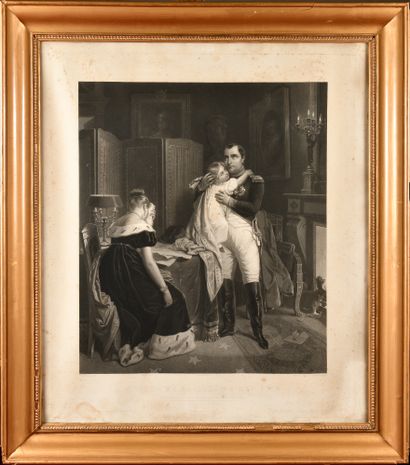 null GRENIER AND STEUBEN, AFTER. "Napoleon and his son" "Farewell of Napoleon to...