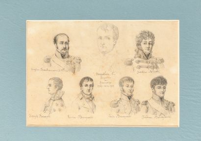 null EARLY NINETEENTH CENTURY FRENCH SCHOOL, CIRCA 1830. Suite of seven portraits...