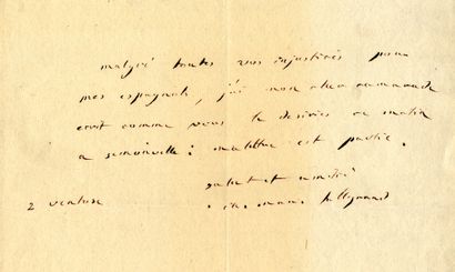  TALLEYRAND-PÉRIGORD (Charles-Maurice de). Lettre autographe signée « Ch. Mau. Talleyrand...