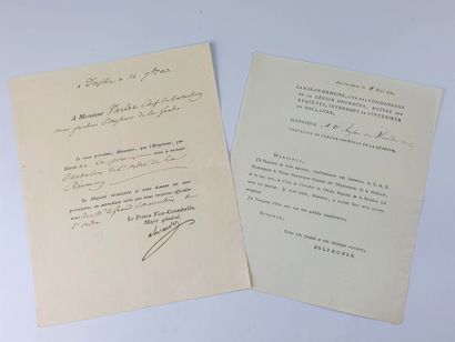 ORDRE IMPERIAL DE LA REUNION Deux documents...