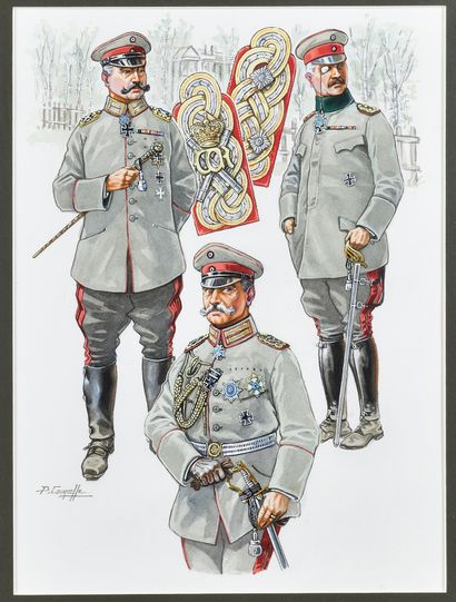 null PATRICE COURCELLE (b. 1950) "Generals and Marshals of the German Army. World...