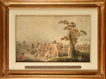 null BENJAMIN ZIX (1772-1811) « Passage du Danube par les troupes françaises à Blindheim...