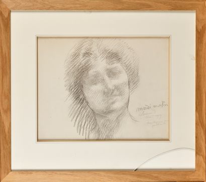 ALBERT BESNARD (1849-1934) Sketch for a Portrait...