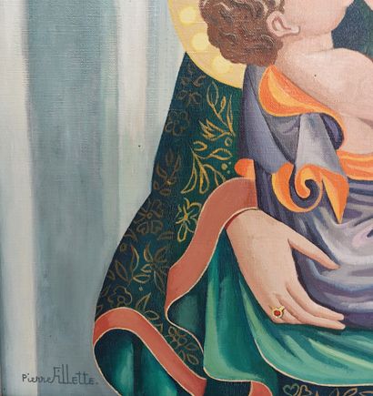 null Pierre FILLETTE (1926-2003)

Virgin and Child in the Cathedral

Signed lower...