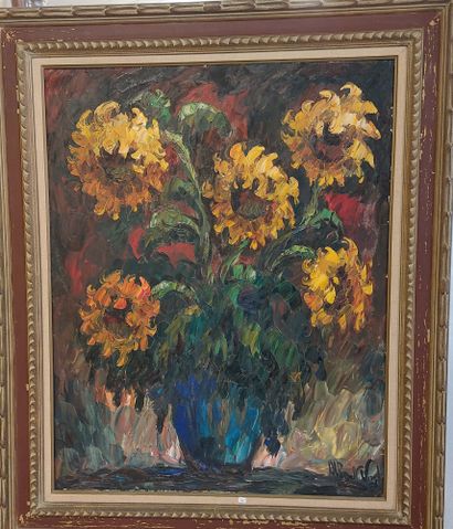 null Albert VAGH (1931)

Bunch of sunflowers

Signed lower left 

92 x 73 cm