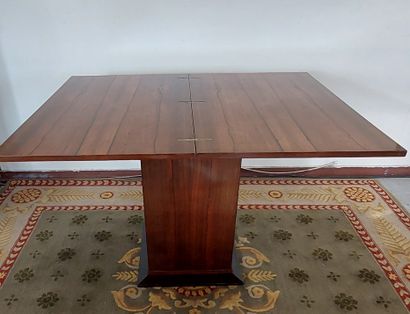 null MODULAR bar table, rosewood veneer.

H : 73 cm

W : 55 cm

D : 55 cm