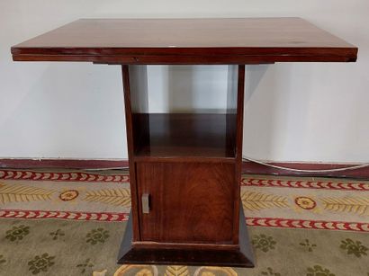 null MODULAR bar table, rosewood veneer.

H : 73 cm

W : 55 cm

D : 55 cm