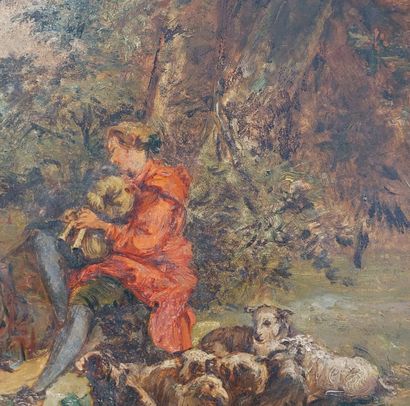 null MODERN SCHOOL

Oil on panel

Shepherdess and her galand

30 x 40 cm. An oil...