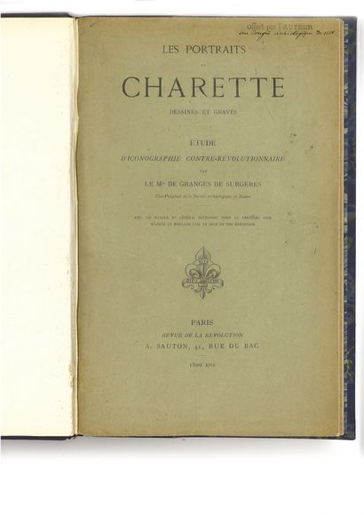 null ENSEMBLE DE TROIS OUVRAGES RELATIFS A CHARRETTE : 

-J. ROUSSE « Les Lieutenants...