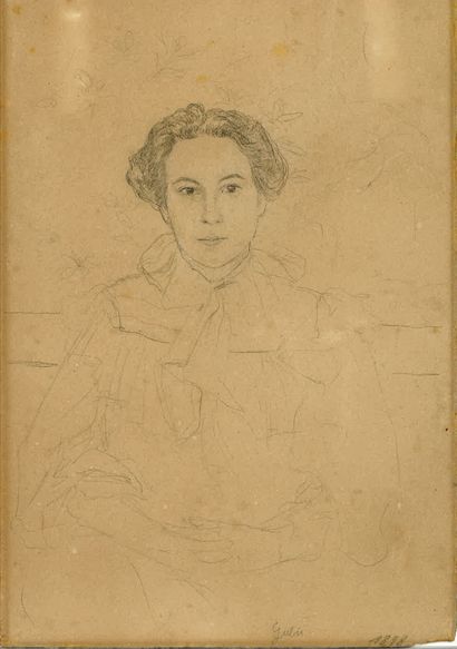 null FRENCH SCHOOL OF THE END OF THE 19TH CENTURY.

"Portrait of a woman". 

Pencil...