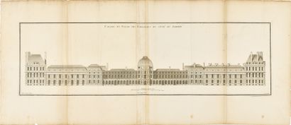 null THE TUILERIES PALACE. VIEW OF THE GARDEN SIDE AND THE CARROUSEL SIDE. 

Two...
