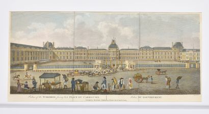 THE TUILERIES PALACE. VIEW OF THE GARDEN...