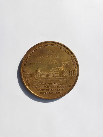 null THE TUILERIES.

Two medals.

-Round bronze medal " In 1564 Philippe de L'Orme...