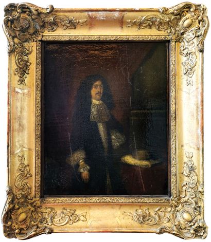  DUTCH SCHOOL AROUND 1680, ENTOURAGE OF GERARD TER BORCH 
Portrait of a man near...