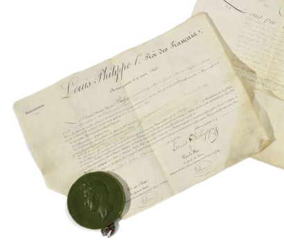 null LETTERS OF NATURALIZATION IN THE NAME OF ANTOINE VINCENT BALZET, EMPLOYEE OF...