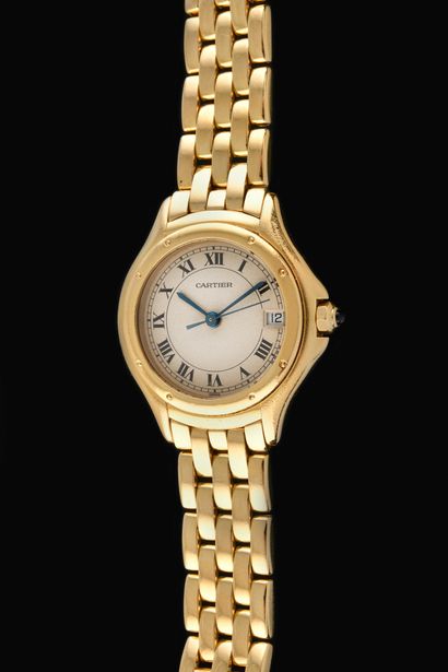 CARTIER Cougar. Circa 1990. Ladies' wristwatch...
