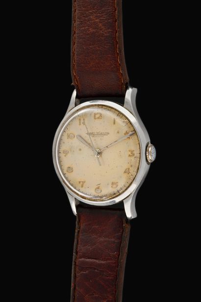 null "JAEGER LECOULTRE Classic. Ref: 667730. circa 1955. Stainless steel wristwatch...